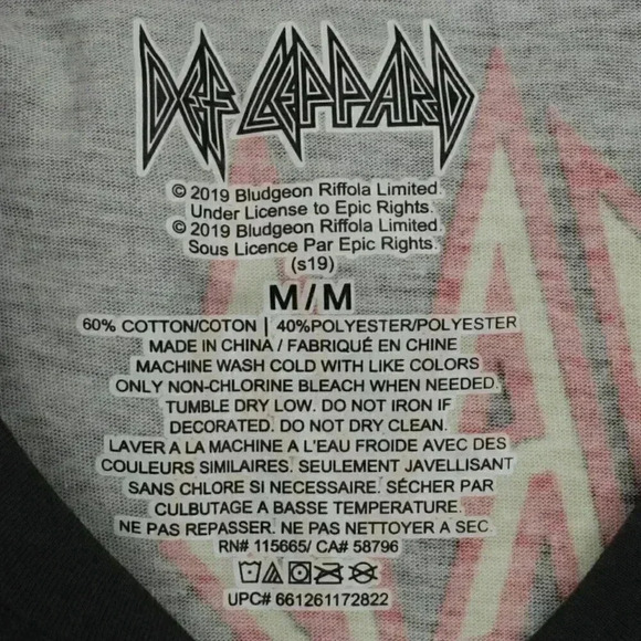 🔵 2/$15 ~ NEW! DEF LEPPARD All Over Print  mens green graphic medium t-shirt - Picture 6 of 6